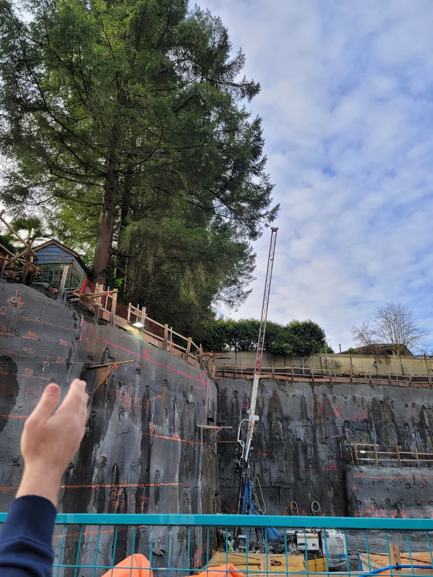 Shoring and excavation